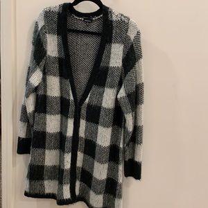 Torrid Plaid Checkered Button Sweater